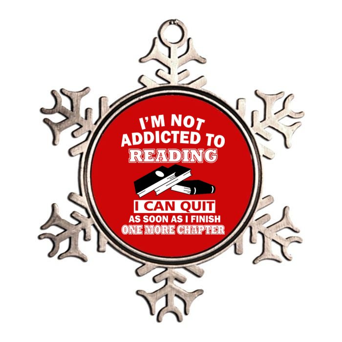 I'm Not Addicted To Reading Can Quit After One Chapter Metallic Star Ornament