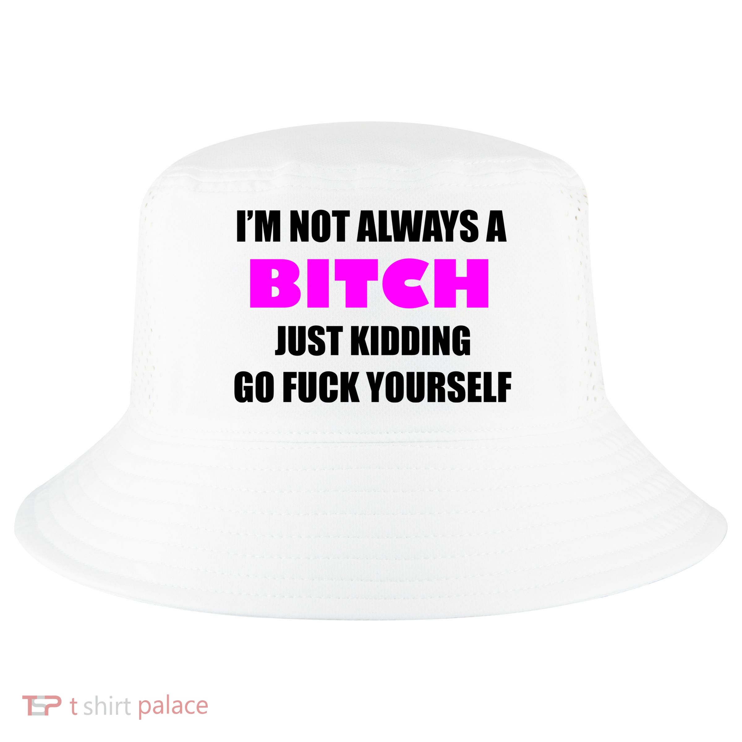 I'm Not Always A Bitch Just Kidding Go Fuck Yourself Funny Cool Comfort Performance Bucket Hat