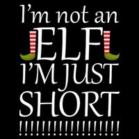 I'm Not An Elf! I'm Just Short Funny Christmas Wool Snapback Cap