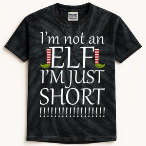 I'm Not An Elf! I'm Just Short Funny Christmas Kids Tie-Dye T-Shirt