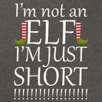 I'm Not An Elf! I'm Just Short Funny Christmas Cotton Canvas Backpack