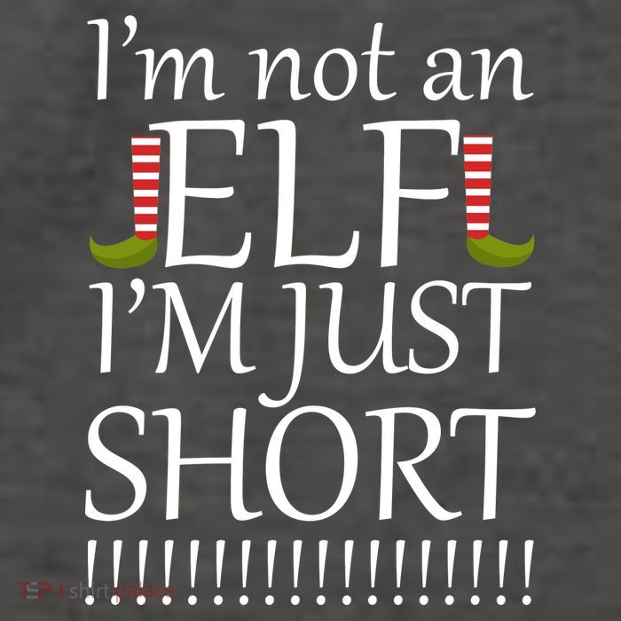 I'm Not An Elf! I'm Just Short Funny Christmas Vector Backpack