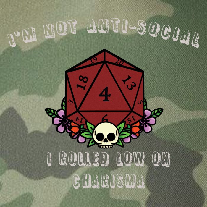 I'm Not Anti-Social I Rolled Low On Charisma Legacy Tie Dye Trucker Hat