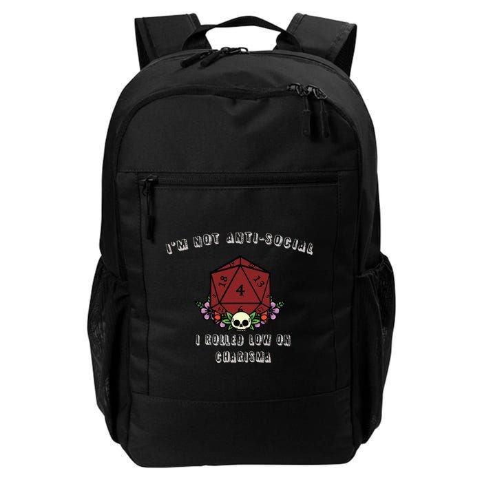 I'm Not Anti-Social I Rolled Low On Charisma Backpack