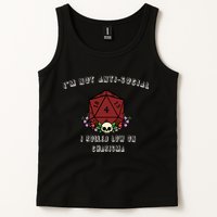 I'm Not Anti-Social I Rolled Low On Charisma Tank Top