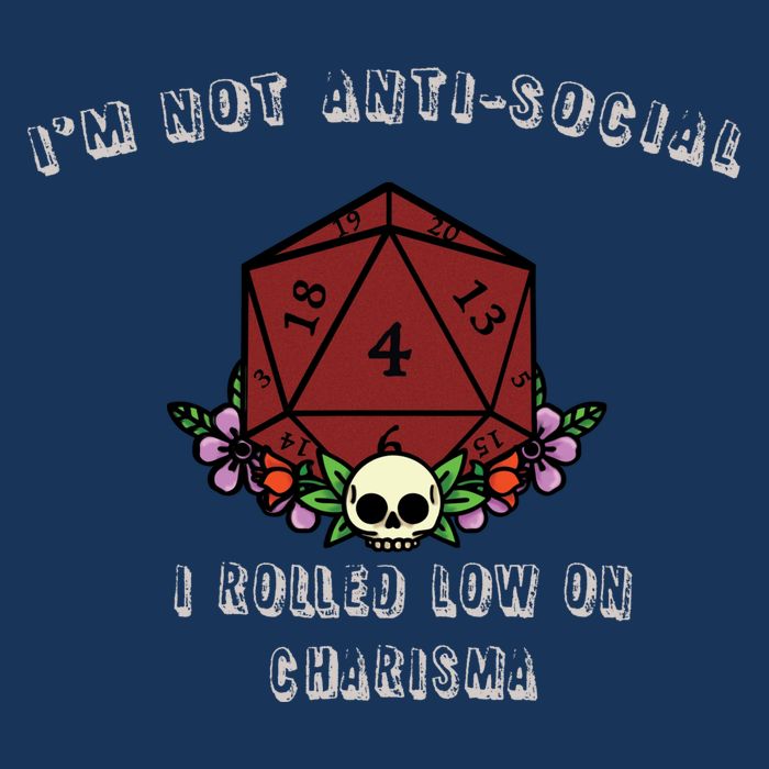 I'm Not Anti-Social I Rolled Low On Charisma Infant Baby Jersey Bodysuit