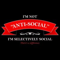 I'm Not Anti-Social I'm Selectively Social Doggie Tank