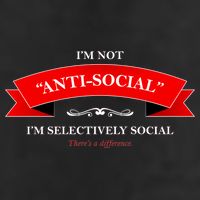 I'm Not Anti-Social I'm Selectively Social Golf Towel