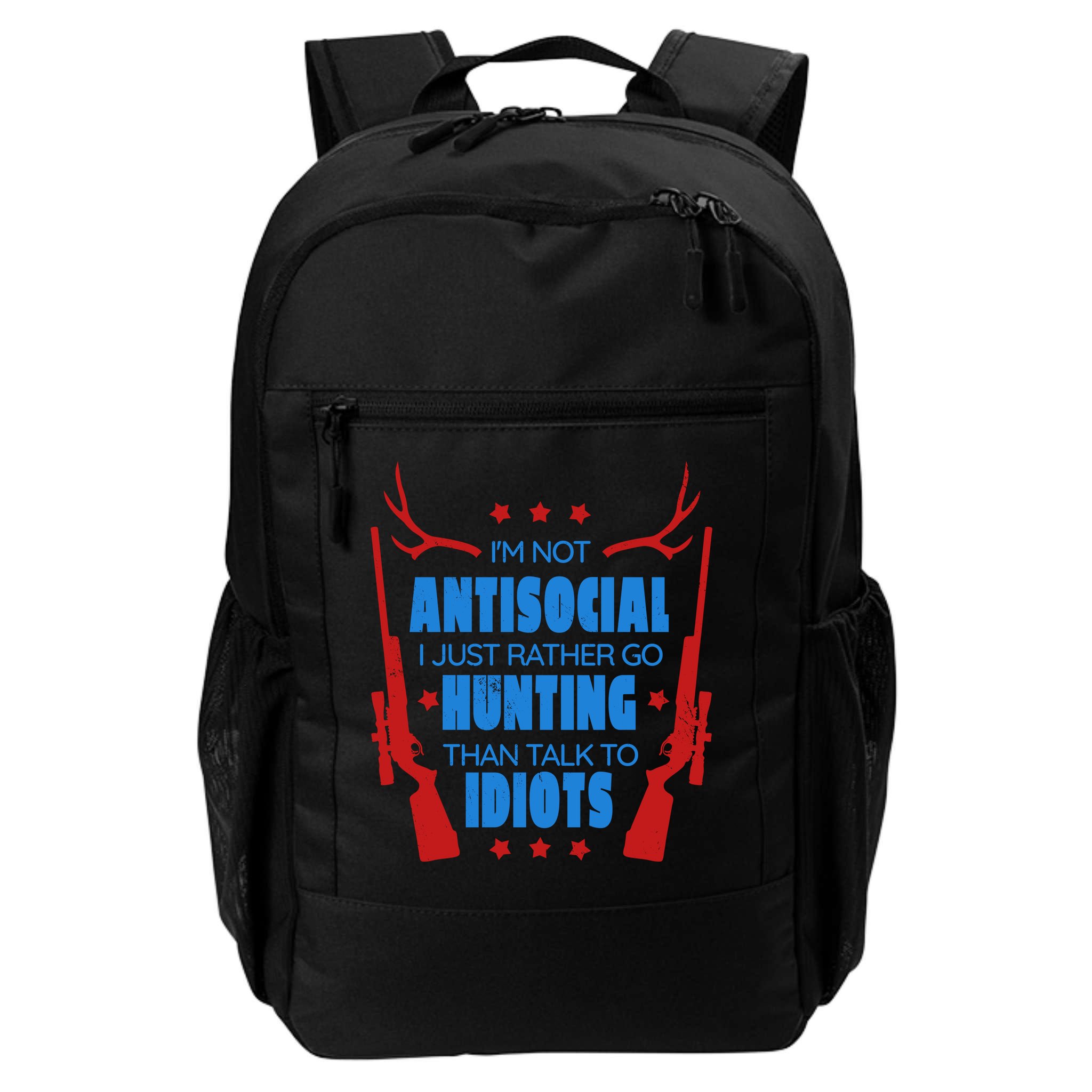 I'm Not Antisocial Hunting Funny Backpack