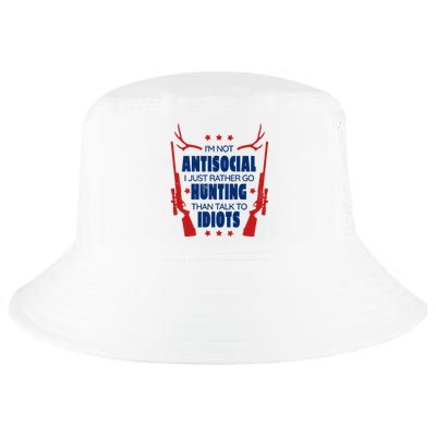 I'm Not Antisocial Hunting Funny Cool Comfort Performance Bucket Hat