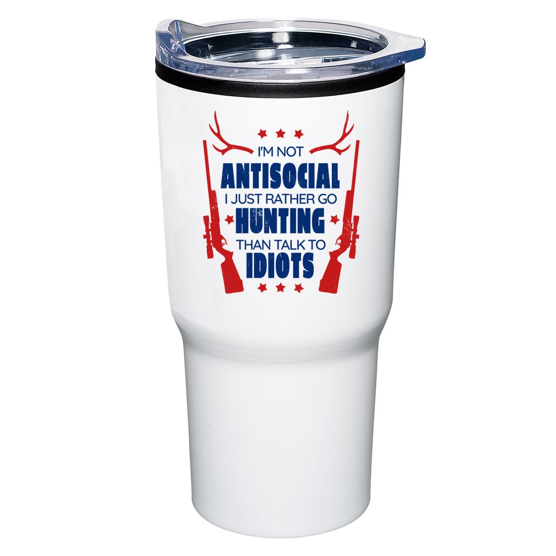 I'm Not Antisocial Hunting Funny Tumbler