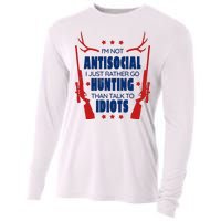 I'm Not Antisocial Hunting Funny Cooling Performance Long Sleeve Crew