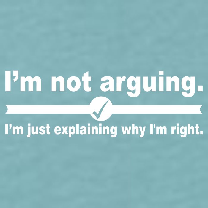 I'm Not Arguing Just Explaining Why I'm Right Sueded Cloud Jersey T-Shirt