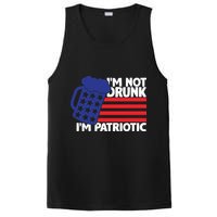 I'm Not Drunk I'm Patriotic Funny PosiCharge Competitor Tank