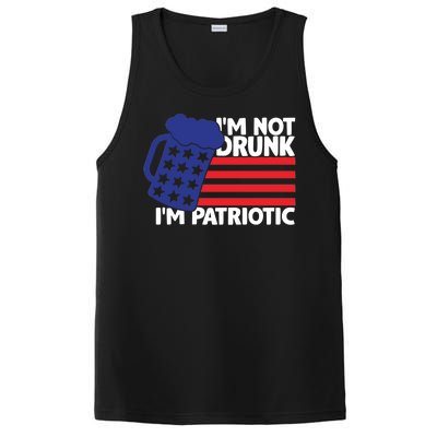 I'm Not Drunk I'm Patriotic Funny PosiCharge Competitor Tank