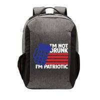 I'm Not Drunk I'm Patriotic Funny Vector Backpack