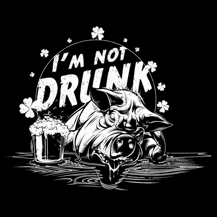 I'm Not Drunk Pig - St Patrick's day Sustainable Bucket Hat