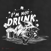 I'm Not Drunk Pig - St Patrick's day 11oz C Handle Ceramic Mug