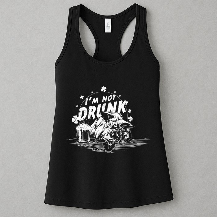 I'm Not Drunk Pig - St Patrick's day Womens Tank Top
