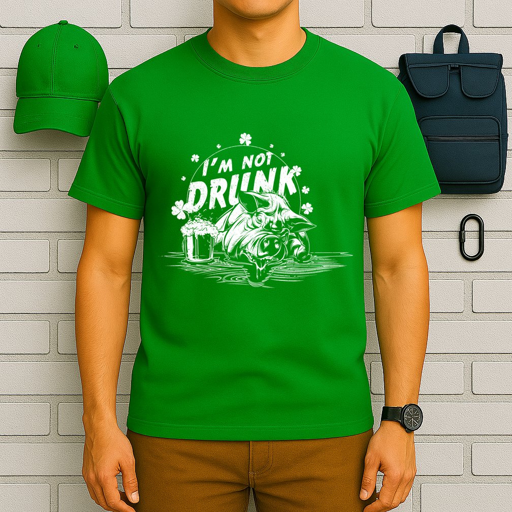 I'm Not Drunk Pig - St Patrick's day T-Shirt