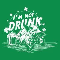 I'm Not Drunk Pig - St Patrick's day Baby Bodysuit