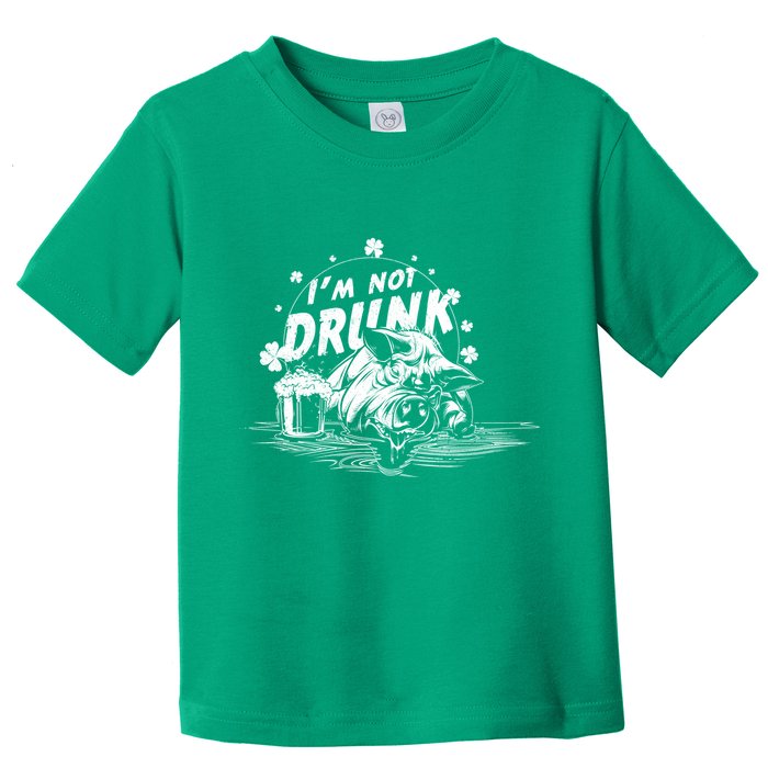 I'm Not Drunk Pig - St Patrick's day Toddler T-Shirt