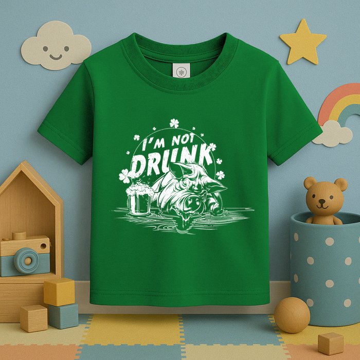 I'm Not Drunk Pig - St Patrick's day Toddler T-Shirt