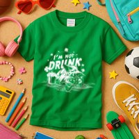 I'm Not Drunk Pig - St Patrick's day Kids T-Shirt