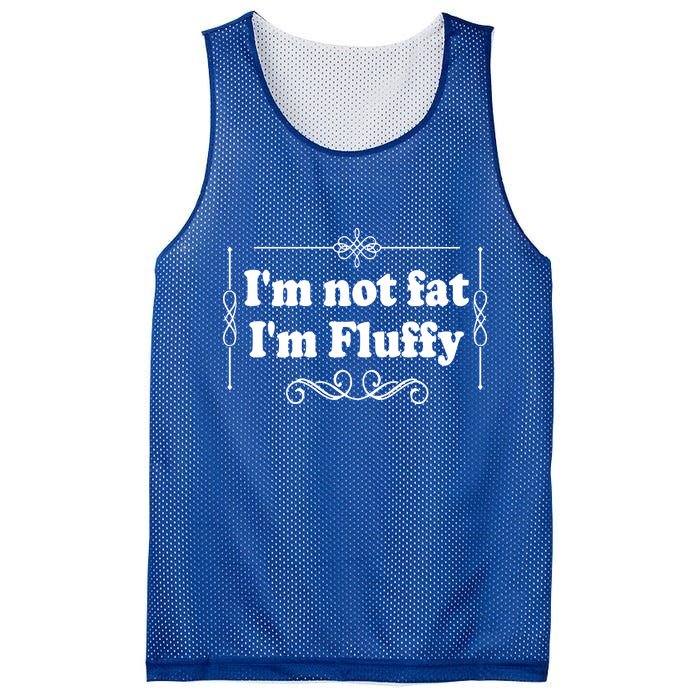 I'm Not Fat I'm Fluffy Mesh Reversible Basketball Jersey Tank