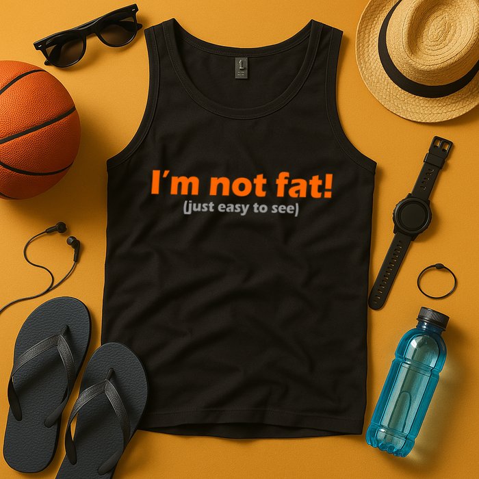 I'm Not Fat Just Easy To See Tank Top