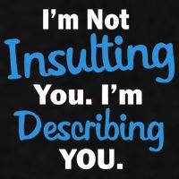 I'm Not Insulting You I'm Describing You Ladies PosiCharge Tri-Blend Wicking Tank