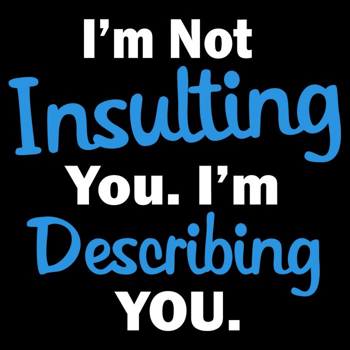 I'm Not Insulting You I'm Describing You Backpack