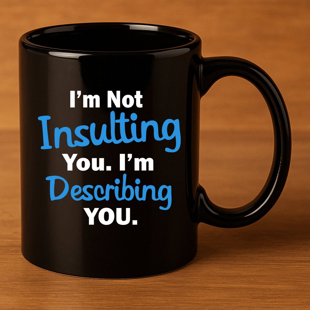 I'm Not Insulting You I'm Describing You 11oz C Handle Ceramic Mug