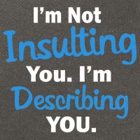 I'm Not Insulting You I'm Describing You Cotton Canvas Backpack