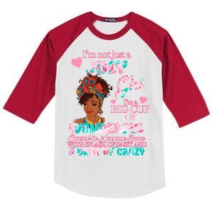 I'm Not Just A July Girl Funny Birthday Kids Colorblock Raglan Jersey