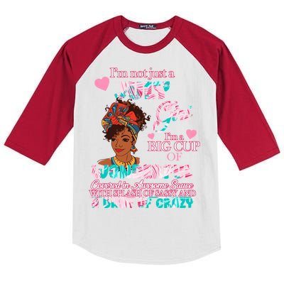 I'm Not Just A July Girl Funny Birthday Kids Colorblock Raglan Jersey