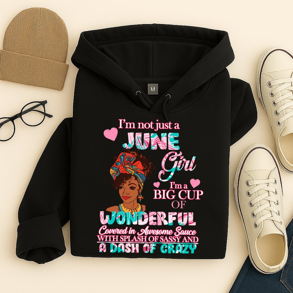 I'm Not Just A June Girl Funny Birthday Hoodie