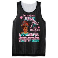 I'm Not Just A June Girl Funny Birthday Mesh Reversible Basketball Jersey Tank