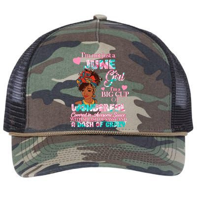 I'm Not Just A June Girl Funny Birthday Retro Rope Trucker Hat Cap