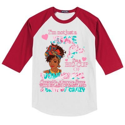 I'm Not Just A June Girl Funny Birthday Kids Colorblock Raglan Jersey