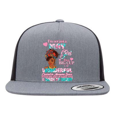 I'm Not Just A May Girl Funny Birthday Flat Bill Trucker Hat