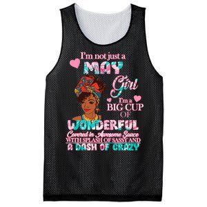 I'm Not Just A May Girl Funny Birthday Mesh Reversible Basketball Jersey Tank