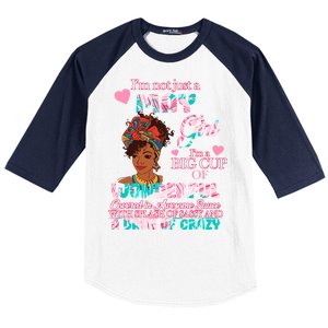 I'm Not Just A May Girl Funny Birthday Baseball Sleeve Shirt