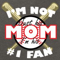 I'm Not Just His Mom I'm His #1 Fan Cotton Canvas Backpack