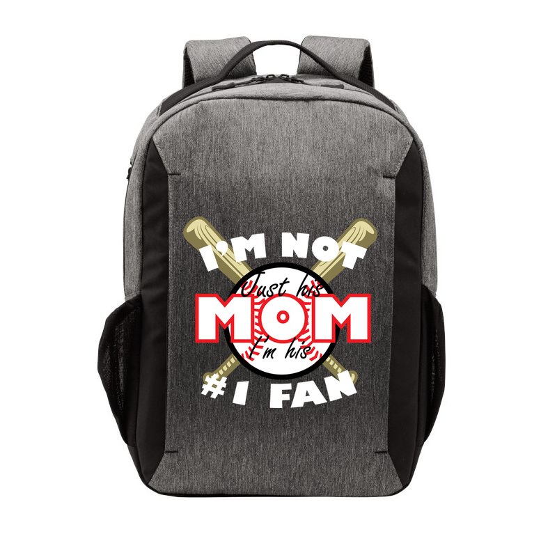 I'm Not Just His Mom I'm His #1 Fan Vector Backpack