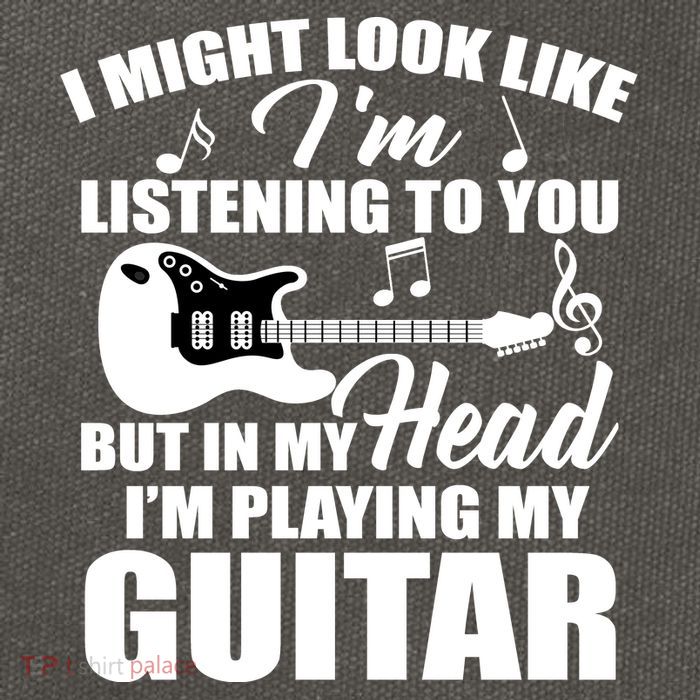 I'm Not Listing I'm Playing My Guitar Cotton Canvas Backpack