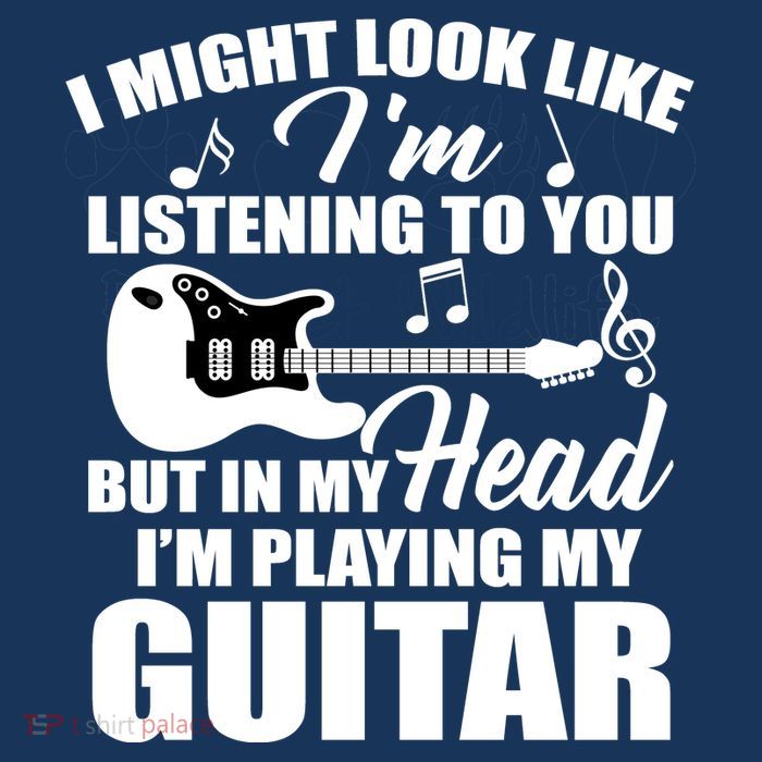 I'm Not Listing I'm Playing My Guitar Sustainable Bucket Hat