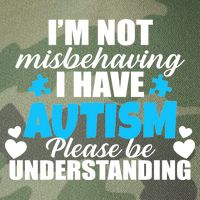 I'm Not Misbehaving I Have Autism Legacy Tie Dye Trucker Hat