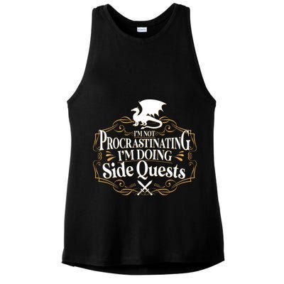 I'm Not Procrastinating I'm Doing Side Quest RPG Ladies PosiCharge Tri-Blend Wicking Tank