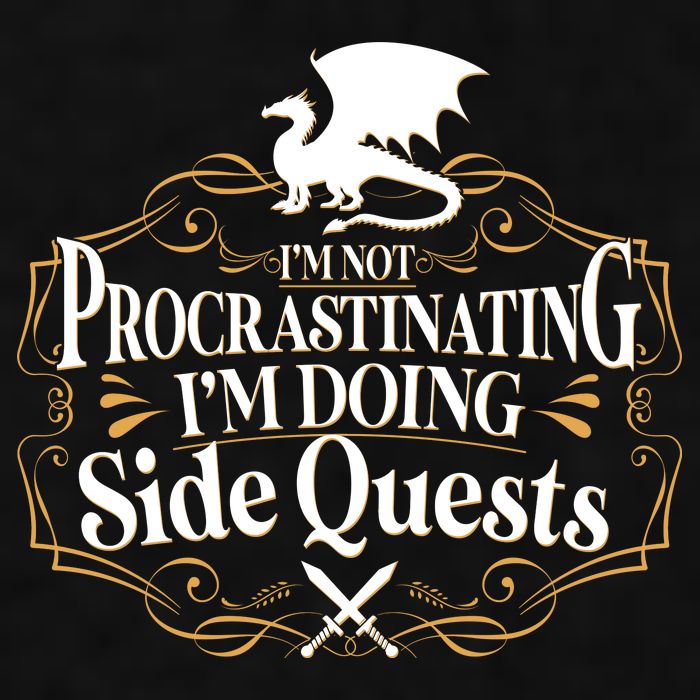 I'm Not Procrastinating I'm Doing Side Quest RPG Ladies PosiCharge Tri-Blend Wicking Tank